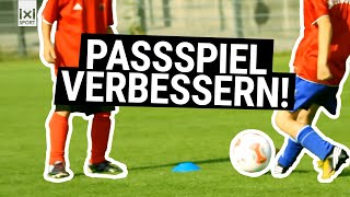 Übung für Kinder Ajaxviereck  Verbessere dein Passspiel [upl. by Allerie]