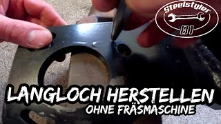 Langloch OHNE Fräsmaschine herstellen  Geradschleifer  Unimog Verlagerungsgetriebe  Tutorial [upl. by Lammaj]