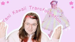 Yami Kawaii Transformation ☆ Trying a new Jfashion ☆ Yami Kawaii [upl. by Anrapa]