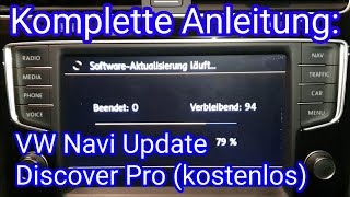 Anleitung VW Navi Update 2021 kostenlos in deutsch  Discover Pro von Volkswagen [upl. by Akerdal624]