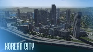 Korean City Center  Cities Skylines 2 [upl. by Dove]