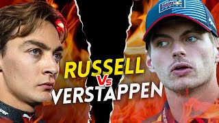 Max Verstappen VS George Russell DRAMA [upl. by Ellecram994]