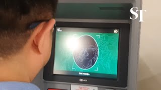 OCBC ATM with facial recognition technology [upl. by Anniroc]