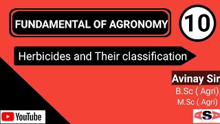 Herbicides and their classification [upl. by Ahsyekal844]