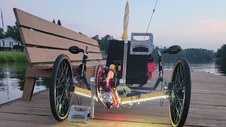 recumbent trike night ride ✨️ ♥️ [upl. by Aynnat]