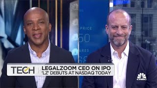 LegalZoom CEO Dan Wernikoff on going public at the Nasdaq [upl. by Ramey27]