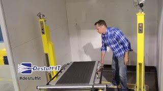 Destuffit™ Pivoting Conveyor Range of Motion  A Better Way to Unload [upl. by Donn746]