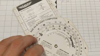 Calculate ETE Fuel using E6B computer [upl. by Ardin]