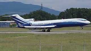 FullHD MSTAR Starling Boeing 727200 landing amp takeoff at GenevaGVALSGG [upl. by Leahcimsemaj222]