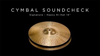 PAISTE CYMBAL SOUNDCHECK  Signature Heavy HiHat 14quot [upl. by Yuma]