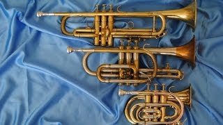 Comparison Pocket Trumpet Bb Trumpet and Cornet [upl. by Nicolas]