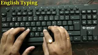 Computer English Typing Kaise Kare  English Typing Sikhen  English Typing Speed Kaise badhaye [upl. by Inod]