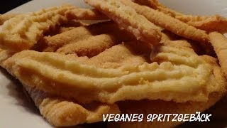 Vegane Weihnachtsbäckerei  Spritzgebäck [upl. by Gomer]