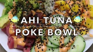 DIY AHI TUNA POKE BOWL [upl. by Grosberg]