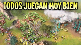 La PARTIDA MÁS BRUTAL de AGE OF EMPIRES 4  8 JUGADORES [upl. by Netsirhk]