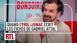 Quand Cyril Lignac écrit les fiches de Gabriel Attal [upl. by Armand]