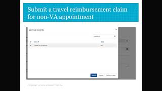 BTSSS How to submit a travel reimbursement claim for a nonVA facility appointment 5 of 6 [upl. by Analihp]