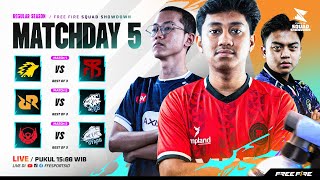 FREE FIRE SQUAD SHOWDOWN I Matchday 5 [upl. by Eiaj884]