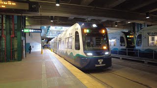 Sound Transit Link Light Rail Siemens S700 RFW NorthgateAngle Lake 42022 [upl. by Lanor]