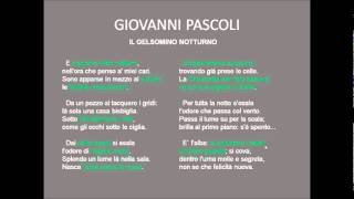 Pascoli  Gelsomino notturno [upl. by Jose]