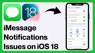 iOS 18 How To Fix iMessage Notifications Not ShowingNot Working on iPhone  iPad [upl. by Wye186]