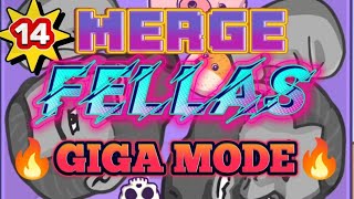 🔥14 LIVE MERGE FELLAS GIGA MODE CHALLENGE HIGH SCORE [upl. by Brittain]