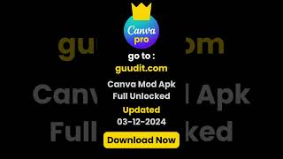 Download Canva Mod APK Full Unlocked in Minutes 03122024 canvapro2024 canvatips [upl. by Parsifal]