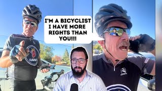 Millionaire Bicyclist Attempts Citizens Arrest of Young Driver for Getting quotToo Closequot [upl. by Ressan]