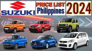 Suzuki cars Price List in Philippines 2024 [upl. by Ahser]