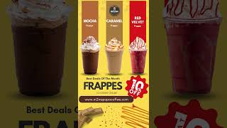 Indulge In Delicious Frappes  10 Off Website Orders Satisfy Your Sweet Tooth coffee frappes [upl. by Adroj202]