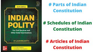 V8 Parts Articles and Schedules of Constitution Indian Polity by M Laxmikanth for UPSCPSC [upl. by Esimorp]