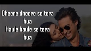 TERA HUA LYRICS  Loveyatri  Atif Aslam [upl. by Isoj]