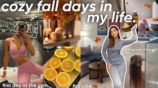 cozy fall days in my life🎃🍁🍂نهاراتي في فصل الخريف و العيشة بوحدي💌back to the gym🏋🏻‍♀️dentist [upl. by Varion]