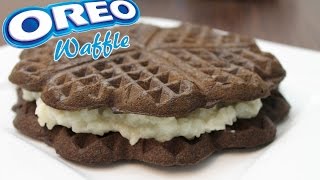 How To Make Waffles Homemade OREO Waffle Recipe [upl. by Godiva]