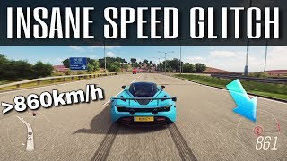 Driving over 860kmh   Forza Horizon 4  Insane NEW Topspeed Glitch [upl. by Yacano373]