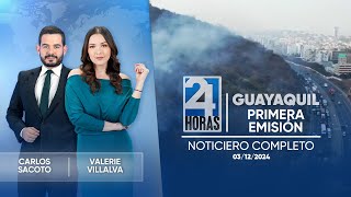 Noticiero de Guayaquil Primera Emisión 031224 [upl. by Repip395]