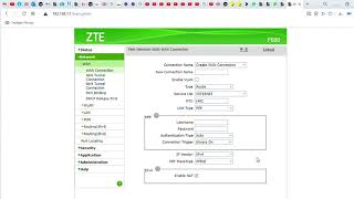 ZTE Router Configuration  ZTE ONT configuration ZTE PPPoE [upl. by Fischer]