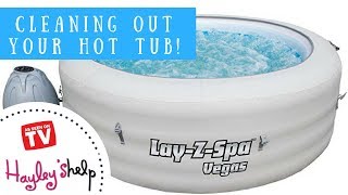 How To Clean amp Deflate Your Lay Z Spa Hot Tub 1TV Cleaning Expert Hayley Leitch [upl. by Africah]