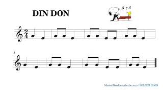 DIN DON Notas Sol y Mi [upl. by Clim]