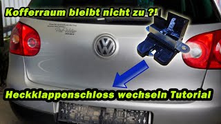 KOFFERRAUM SCHLIEẞT NICHT ODER ÖFFNET NICHT  ICH HABE DIE LÖSUNG VW GOLF 5  TUTORIAL  FACTOREM [upl. by Ocicnarf]