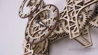 Steampunk Wall Clock by WOODENCITY [upl. by Bernadene657]