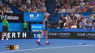 Vandeweghe USA v Mladenovic FRA Match Highlights Final  Mastercard Hopman Cup 2017 [upl. by Rehpatsirhc]