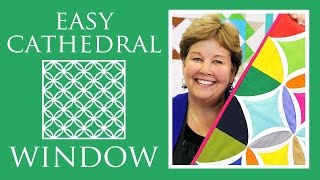 Make a Easy Cathedral Window Quilt with Jenny Doan of Missouri Star Video Tutorial [upl. by Ennove342]