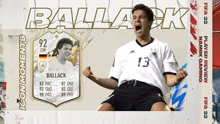 92 ICON MOMENTS BALLACK PLAYER REVIEW FIFA 22 [upl. by Neel331]