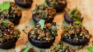 How to Make Vegan Stuffed Mushrooms [upl. by Madigan]