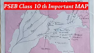 PSEB Class 10 th Important MAP ll 2024 [upl. by Seigel636]