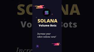 How Solana Volume Bots increase your token volume solana volume bot [upl. by Akerdna562]