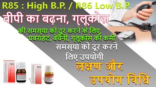 Dr Reckeweg R85 and R86 drops  Low and high BP  Dr Reckeweg R1 To R89 Drops  Medicine Media [upl. by Inalel]