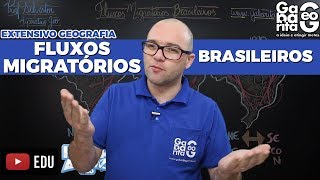 Geografia do Brasil  FLUXOS MIGRATÓRIOS BRASILEIROS [upl. by Manella]