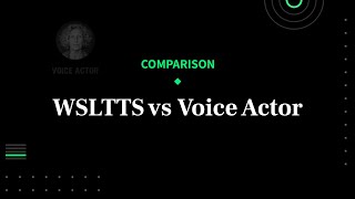 WSLTTS vs WaveNet [upl. by Erdnoid]